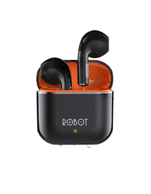 ROBOT Earphone Wireless Earbud TWS Bluetooth 5.1 T50S Waterproof IPX4 Semi-In-Ear Garansi 1 Tahun